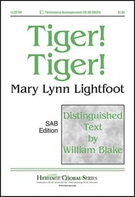 Tiger! Tiger! SAB choral sheet music cover Thumbnail